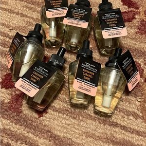 7 NEW BBW WALLFLOWERS CINNAMON CARMEL SWIRL